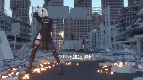 [77TRendering] 2B hot Dance plus intense Doggy sex