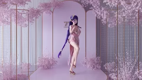 [ 77TRendering] Sexy Raiden Ei nude Dance 3