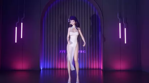 [ 77TRendering] Sexy Raiden Ei nude Dance 2