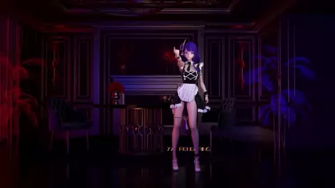 [77TRendering] Raiden Ei Nude maid hot dance
