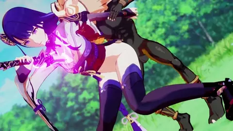 [Insurgent] Raiden Ei intense sex featuring Hilichurl and Aether-chad