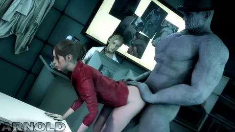 Dr. Birkin preforms a Lab test with a captured volunteer? [Arnoldthehero]