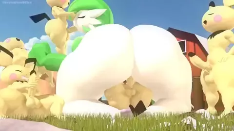 Gardevoir and their puppies  - |Leviantan581re/Kassioppiava]