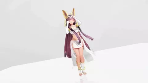 Ramesses II Kawaii Strike Hentai Undress Dance Egyptian Girl MMD 3D Yellow Bangles
