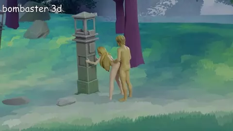 Link X Zelda: Outdoor Sex (by Bombaster3D)