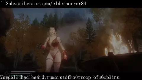 Enchantress brutally fucked by gang of Golbins and Orcs