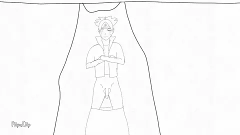 Boruto dando uma lição na sakura