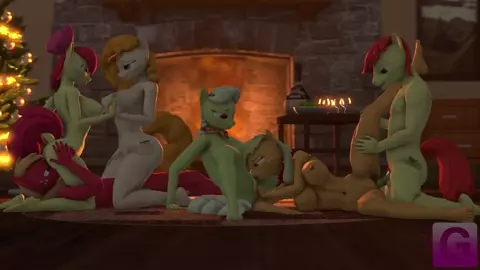 [Gorilka] Applejack Family Sex