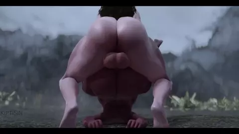 Curvy Slut cat girl Huge ass fucked by Huge futanari cock