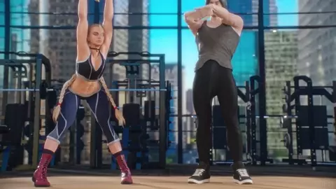 Intense workout with Cammy