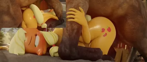 Apple Jack loves her horse