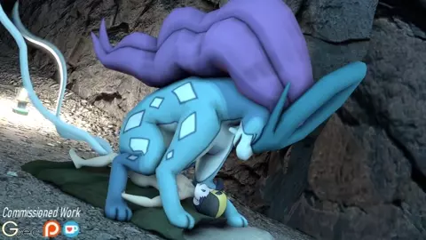 Suicune x Human Male [Glitched Securitron]