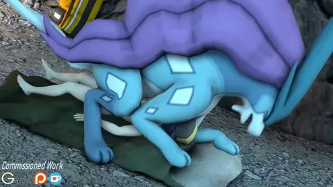 Suicune x Human Male [Glitched Securitron]