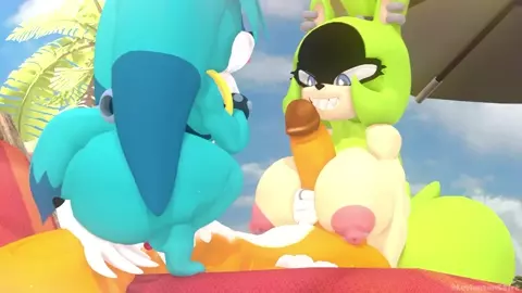 Surge and Kitsunami play with Tails - [Leviantan581re]