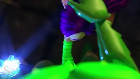 Purple Haired Busty Elf Sucks Off Weird Green Dude