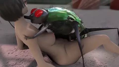 Lakeside House: Glasses Girl JK Impregnated by Giant Fly (Regular No Pubes Version)