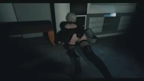 Yorha 2B - Face Fucked