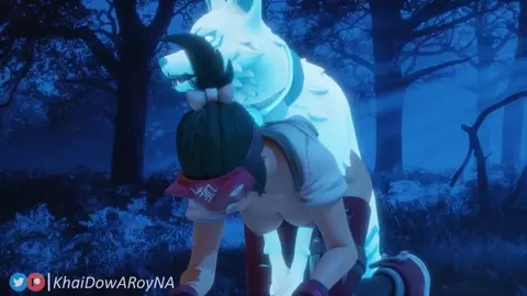 Overwatch Kiriko and spirit fox (Animation)