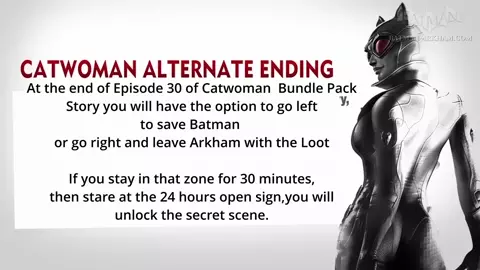 Catwoman Arkham City Alternate ending