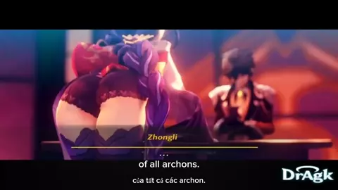 (60 FPS) Raiden Shogun gets put in her place by Zhongli [Dragk] [Viet subbed]