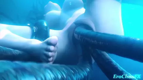 Tifa underwater tentacle hentai!