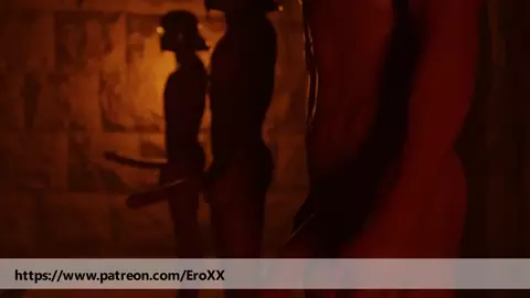 Gangbang and cum drinking trailer