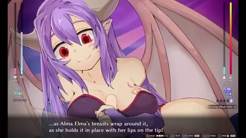 Succubus Academia Alma Elma Handjob