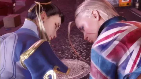 Chun-Li vs Cammy Loser Pick Up The Tab（Chinese translation）