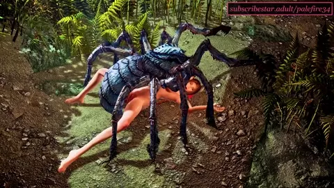 Aerith and arachnid - oviposition