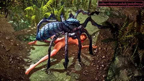 Aerith and arachnid - oviposition