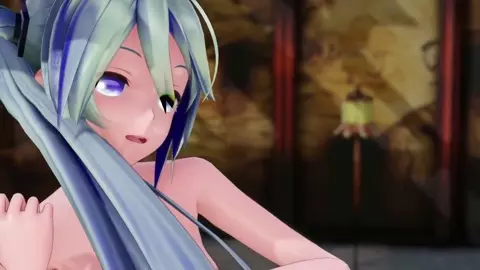 Hatsune Miku Lamb Hentai nude Dance and Sex MMD Blue Hair