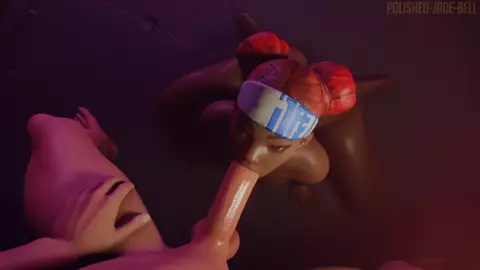Mirage wants in on Lifeline's oral technique.(white) [Polished Jade Bell]