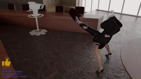 [Boldfinger42] Marvel Black Widow as her own Horse Cock (music version)