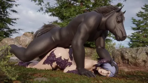 [4K] Au Ra Fucked By Horseguy [Rekin3D]