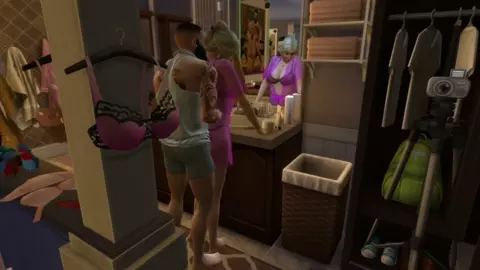 Sims 4 Mature milf cheats on clueless husband (Old Video)