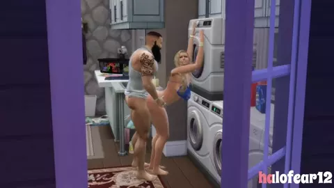 Sims 4 Stepsis caught lacking in the laundry room