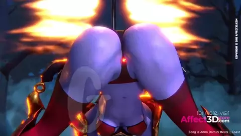 The Hottest Pole Dance Ever - 3D Animation by Chikipiko