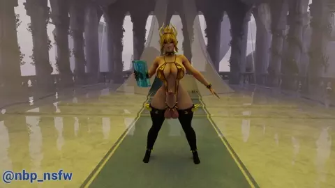 Bowsette Frotting with Onahole