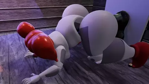 Fnaf Circus Baby uses Horse Dildo.