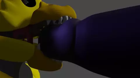 Nightmare chica Deep throat nightmare.(liquid test)