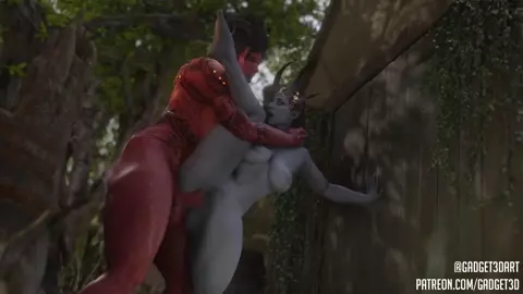 Karlach and Mizora Futa Sex (Gadget3DArt)