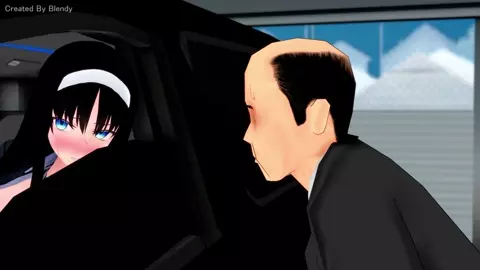 Akiha Tohno In The Car 2 [Blendy][ENG]