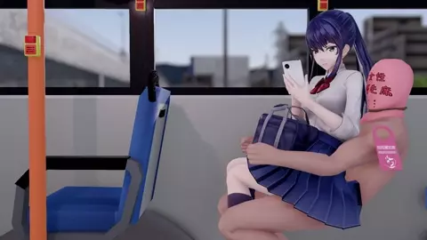 (Lovemax) JK riding dick in the bus