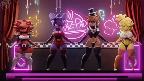 FapNaFN x TV Rock - Flaunt It Main Room Mix PMV