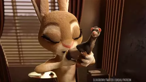 [slousberry] Judy hopps snack time.