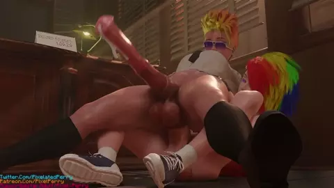 Human Spitfire And Rainbow [Pixel Perry][4K]