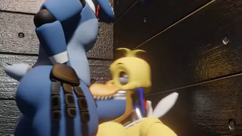 Withered Chica and Bonnie FaceFuck