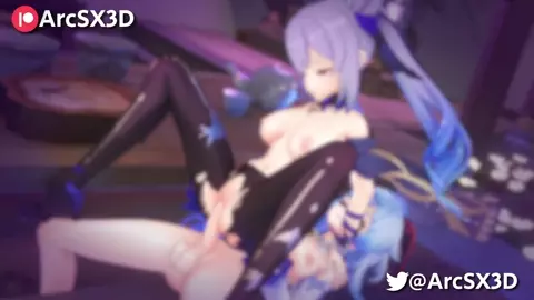 Ganyu and Keqing FUTA ACTION