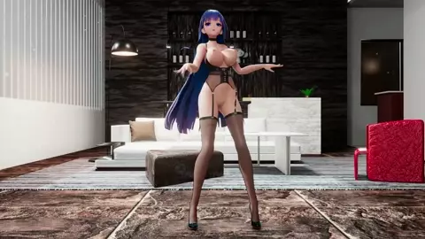 Honkai Impact Mei Raiden MMD Hentai 3D Dance Blue Hair