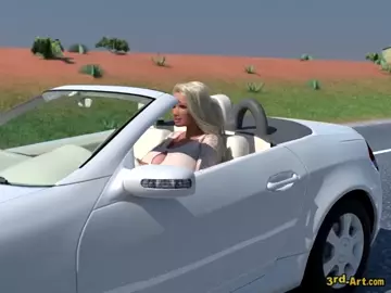 3darlings Babs driving car